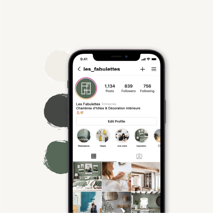 Création d'identité visuelle de feed instagram