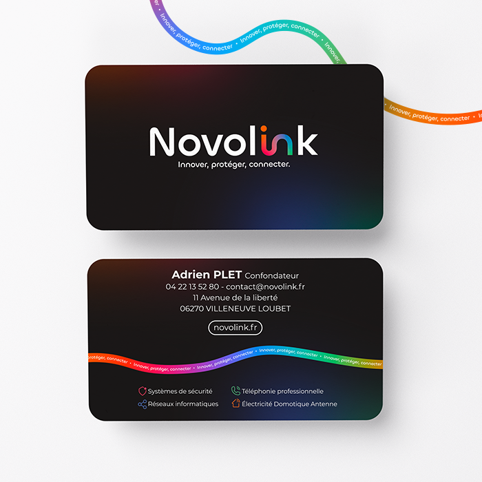 Création de cartes de visite novolink