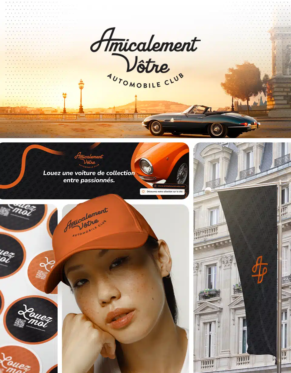 Création de logo et identité visuelle pour un club automobile à Rouen